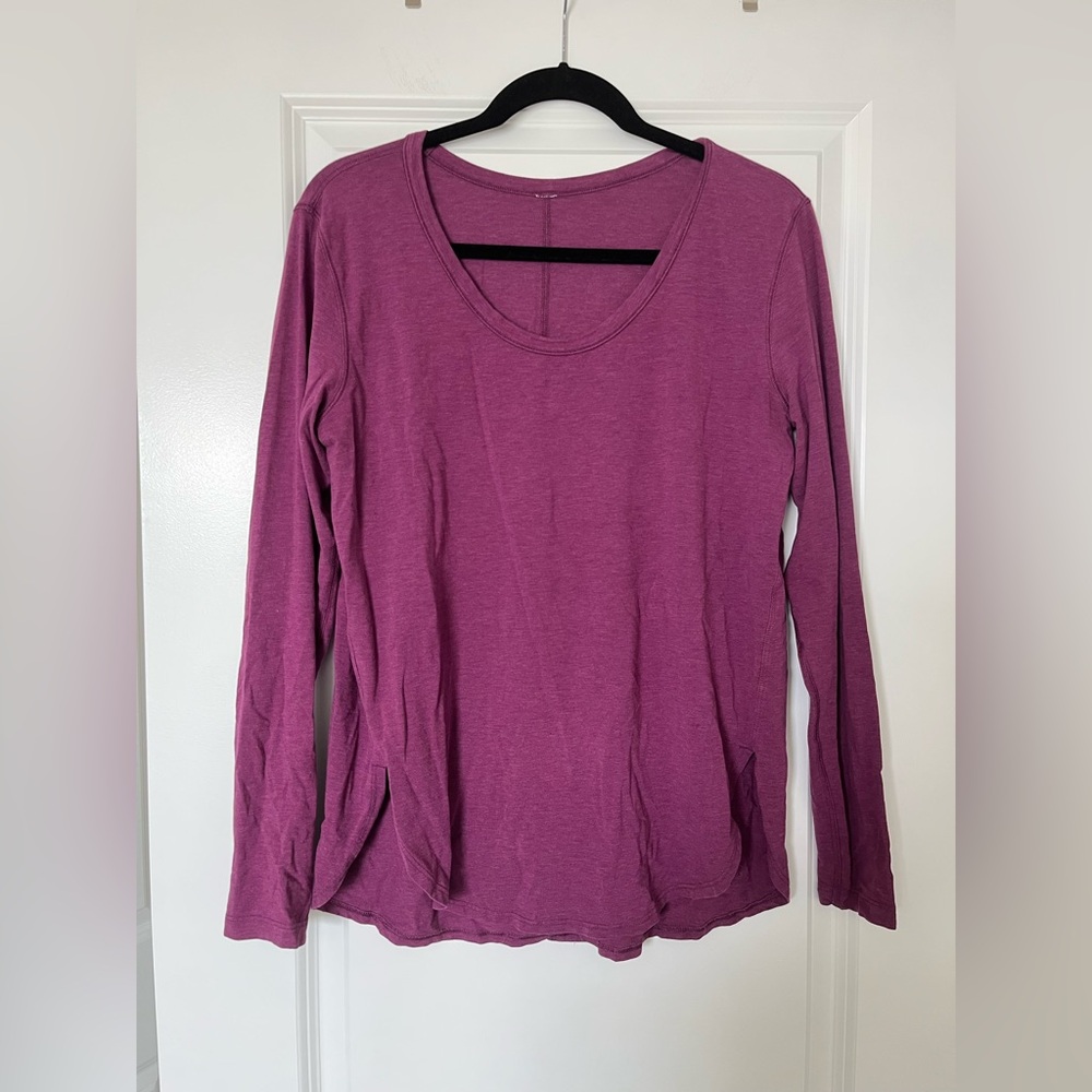 Long Sleeve Magenta Top
